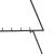 Brad de Crăciun din metal pentru decor, negru, 90 cm GartenMobel Dekor
