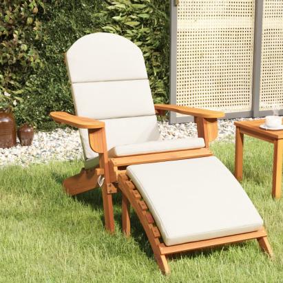 Scaun de grădină Adirondack & suport picioare lemn masiv acacia GartenMobel Dekor