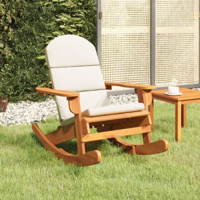 Scaun de grădină Adirondack cu perne, lemn masiv acacia GartenMobel Dekor