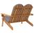 Bancă de grădină Adirondack cu perne 126 cm, lemn masiv acacia GartenMobel Dekor