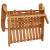 Bancă de grădină Adirondack cu perne 126 cm, lemn masiv acacia GartenMobel Dekor