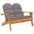 Bancă de grădină Adirondack cu perne 126 cm, lemn masiv acacia GartenMobel Dekor