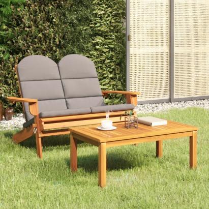 Set mobilier de grădină Adirondack, 2 piese, lemn masiv acacia GartenMobel Dekor