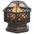 Vatră de foc rustică, cu vătrai, 62x54x56 cm oțel, XXL GartenMobel Dekor