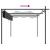 Pergola cu acoperiș retractabil, antracit, 295x292x230 cm GartenMobel Dekor