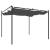 Pergola cu acoperiș retractabil, antracit, 295x292x230 cm GartenMobel Dekor