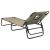 Șezlong pliant taupe textil Oxford&oțel vopsit electrostatic GartenMobel Dekor