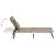 Șezlong pliant taupe textil Oxford&oțel vopsit electrostatic GartenMobel Dekor