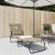 Șezlong pliant taupe textil Oxford&oțel vopsit electrostatic GartenMobel Dekor