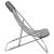 Scaune plajă pliante 2 buc. gri textilenă & oțel vopsit GartenMobel Dekor