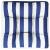 Pernă de paleți, dungi albastru/alb, 50x50x12 cm, textil GartenMobel Dekor