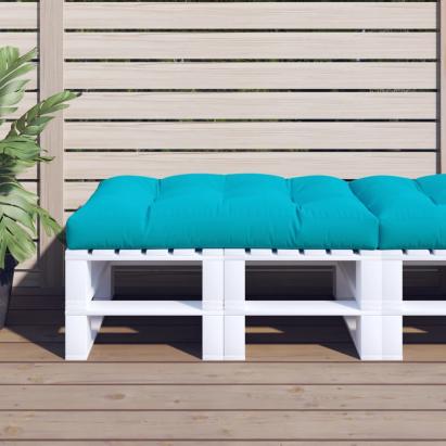 Pernă de paleți, turcoaz, 120x80x12 cm, material textil GartenMobel Dekor