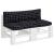 Perne pentru paleți, 2 buc, negru, model carouri, textil oxford GartenMobel Dekor