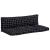 Perne pentru paleți, 2 buc, negru, model carouri, textil oxford GartenMobel Dekor