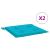 Perne de scaun, 2 buc., turcoaz, 40x40x3 cm, textil GartenMobel Dekor