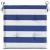 Perne scaun grădină 2 buc dungi albastru&alb 50x50x3 cm, textil GartenMobel Dekor