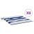 Perne scaun grădină 6 buc dungi albastru&alb 50x50x3 cm, textil GartenMobel Dekor