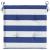 Perne scaun grădină 6 buc dungi albastru&alb 50x50x3 cm, textil GartenMobel Dekor