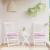 Perne pentru scaun, 2 buc., roz, 50x50x3 cm, material textil GartenMobel Dekor