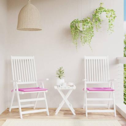 Perne pentru scaun, 2 buc., roz, 50x50x3 cm, material textil GartenMobel Dekor