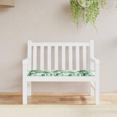 Pernă bancă de grădină model frunze, 120x50x3 cm, textil oxford GartenMobel Dekor