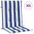 Perne de scaun spătar jos, 6 buc. dungi albastre&albe, textil GartenMobel Dekor
