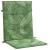 Perne de scaun spătar jos, 4 buc., model frunze, textil GartenMobel Dekor