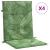 Perne de scaun spătar jos, 4 buc., model frunze, textil GartenMobel Dekor