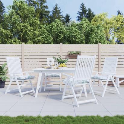 Perne de scaun, 4 buc., model frunze, 50x50x7 cm, textil oxford GartenMobel Dekor