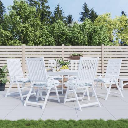 Perne de scaun, 6 buc., model frunze, 50x50x7 cm, textil oxford GartenMobel Dekor