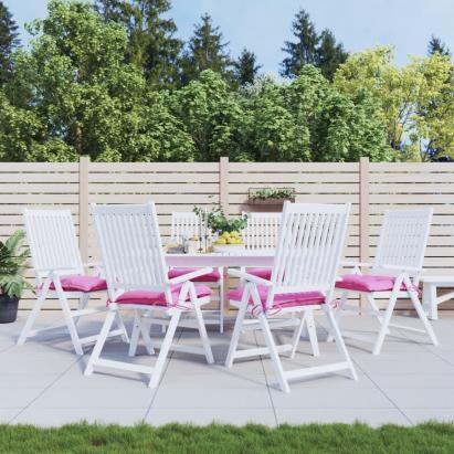 Perne de scaun, 6 buc., roz, 50x50x7 cm, textil oxford GartenMobel Dekor