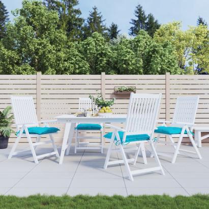 Perne de scaun, 4 buc., turcoaz, 50x50x7 cm, textil oxford GartenMobel Dekor