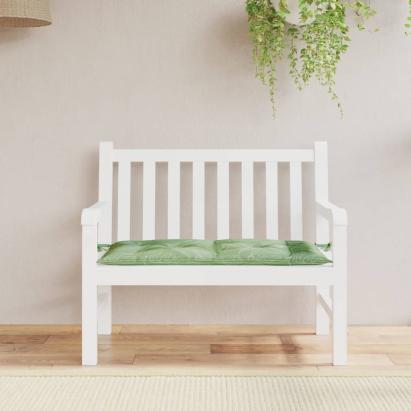 Pernă pentru bancă, model frunze, 100x50x7 cm, textil oxford GartenMobel Dekor