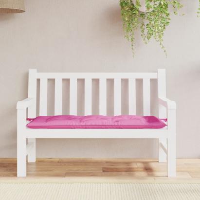 Pernă pentru bancă de grădină, roz, 120x50x7 cm, textil GartenMobel Dekor