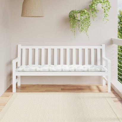 Pernă bancă de grădină model frunze, 180x50x7 cm, textil oxford GartenMobel Dekor