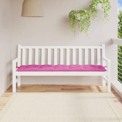 Pernă bancă de grădină, roz, 180x50x7 cm, material oxford GartenMobel Dekor