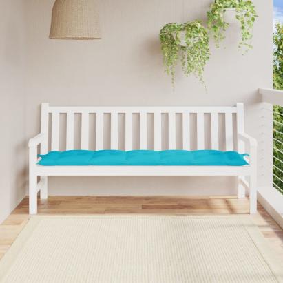 Pernă bancă de grădină, turcoaz, 180x50x7 cm, material oxford GartenMobel Dekor