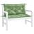 Perne bancă de grădină 2 buc. model frunze 100x50x7 cm textil GartenMobel Dekor
