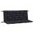 Perne bancă de grădină 2 buc. negru carouri 120x50x7 cm textil GartenMobel Dekor
