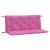 Perne bancă de grădină 2 buc. roz 120x50x7 cm textil GartenMobel Dekor