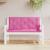 Perne bancă de grădină 2 buc. roz 120x50x7 cm textil GartenMobel Dekor