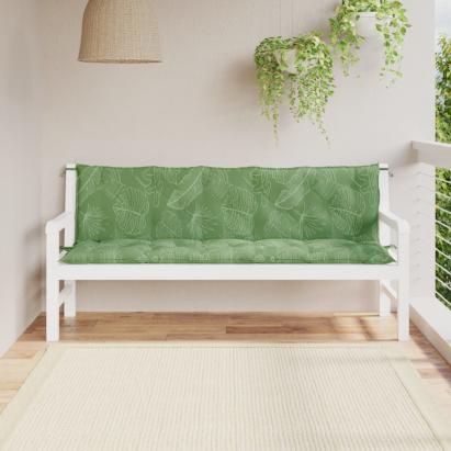 Perne bancă de grădină, 2 buc., model frunze, țesătură oxford GartenMobel Dekor