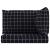 Perne pentru paleți, 3 buc, negru, model carouri, textil oxford GartenMobel Dekor