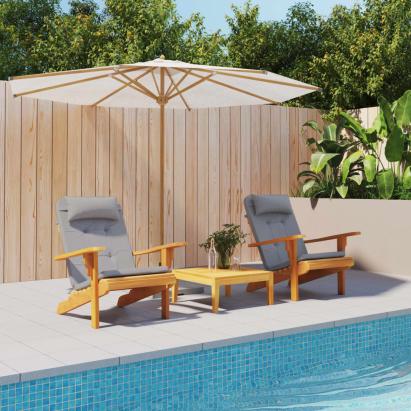Perne pentru scaun Adirondack, 2 buc, gri, textil oxford GartenMobel Dekor