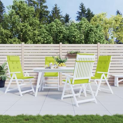 Perne scaun cu spătar înalt, 4 buc, vernil, țesătură Oxford GartenMobel Dekor