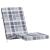 Perne scaun de terasă, 2 buc, gri, carouri, textil Oxford GartenMobel Dekor