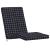 Perne scaun de terasă, 2 buc, negru, carouri, textil Oxford GartenMobel Dekor