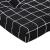 Perne scaun de terasă, 2 buc, negru, carouri, textil Oxford GartenMobel Dekor