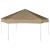 Foișor pop-up hexagonal pereți laterali 3,6x3,1 m taupe 220g/m² GartenMobel Dekor