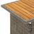 Masă de grădină gri 100x50x43/63 cm lemn acacia și poliratan GartenMobel Dekor
